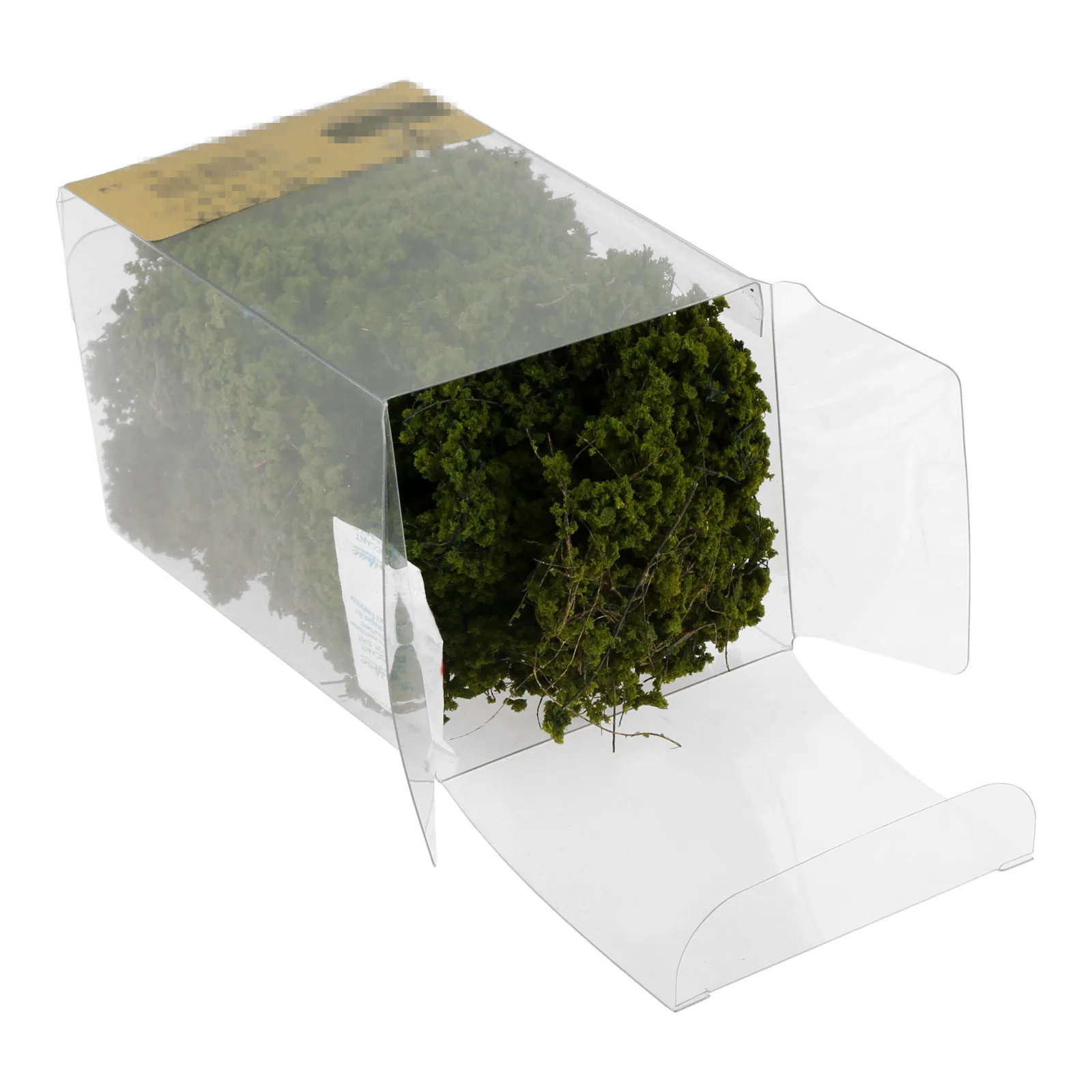 1set Mini Shrubs Model Kit Real Texture Bush Group Tree Moss Grass DIY War Gaming Sand Table Scene Railway Building Green Decor