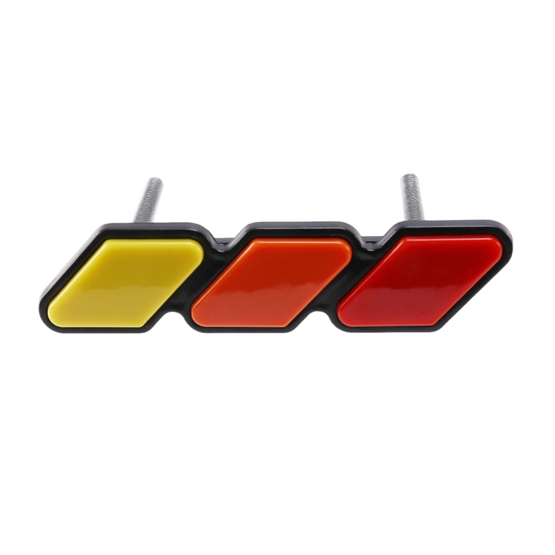 2X Tri-Color Front Grille Badge Emblem For Toyota Tacoma 4Runner Highlander RAV4