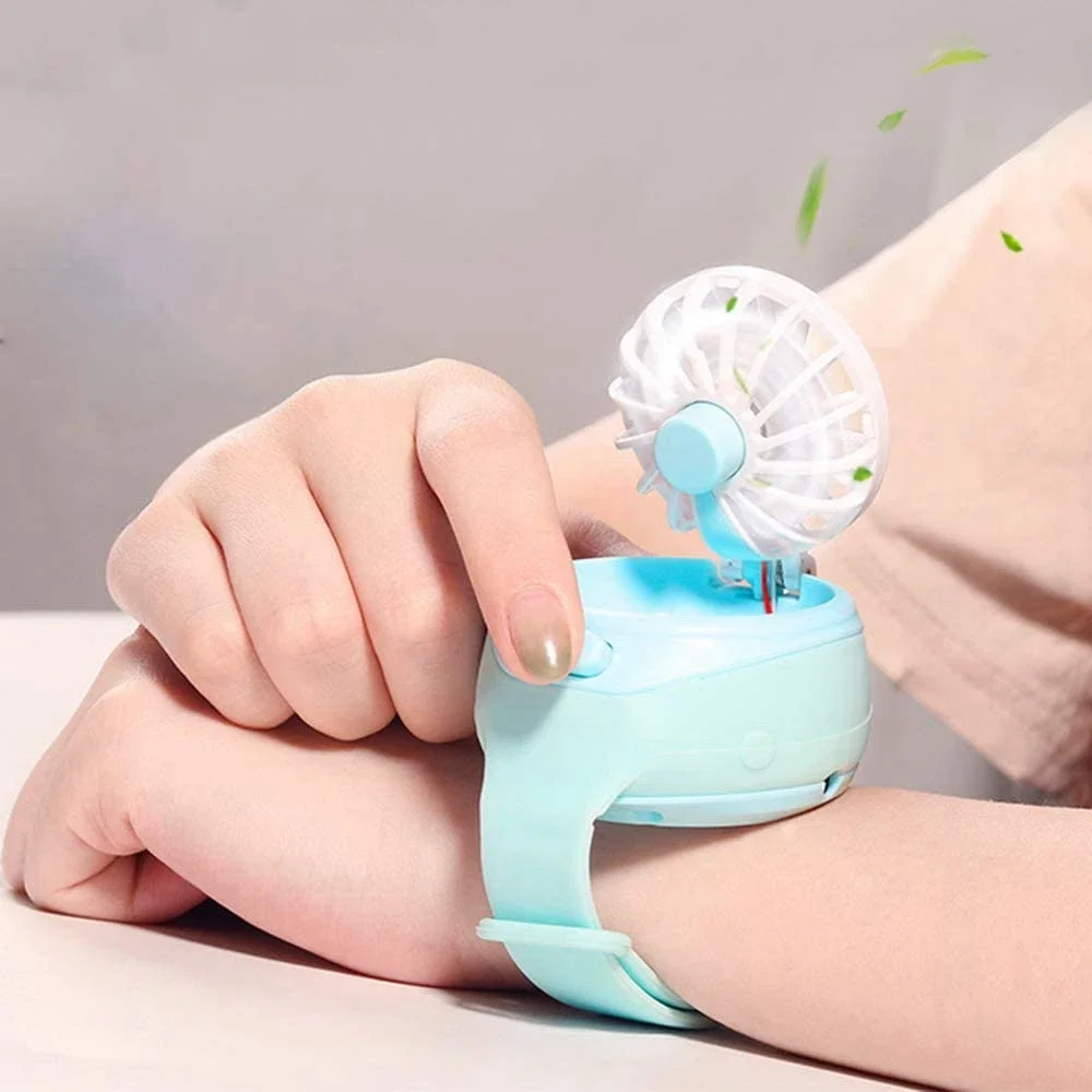 Portable Electric Mini Watch Fan USB Fan for Home Office Travel