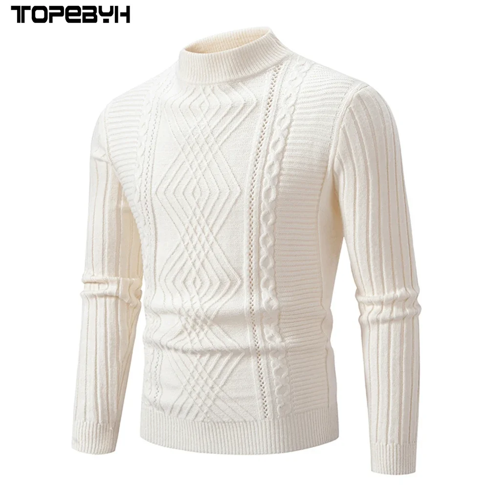 

Fashion Thickened Comfortable Soft Sweaters Men's Casual Pullover Warm Sweaters Knitwear Tops