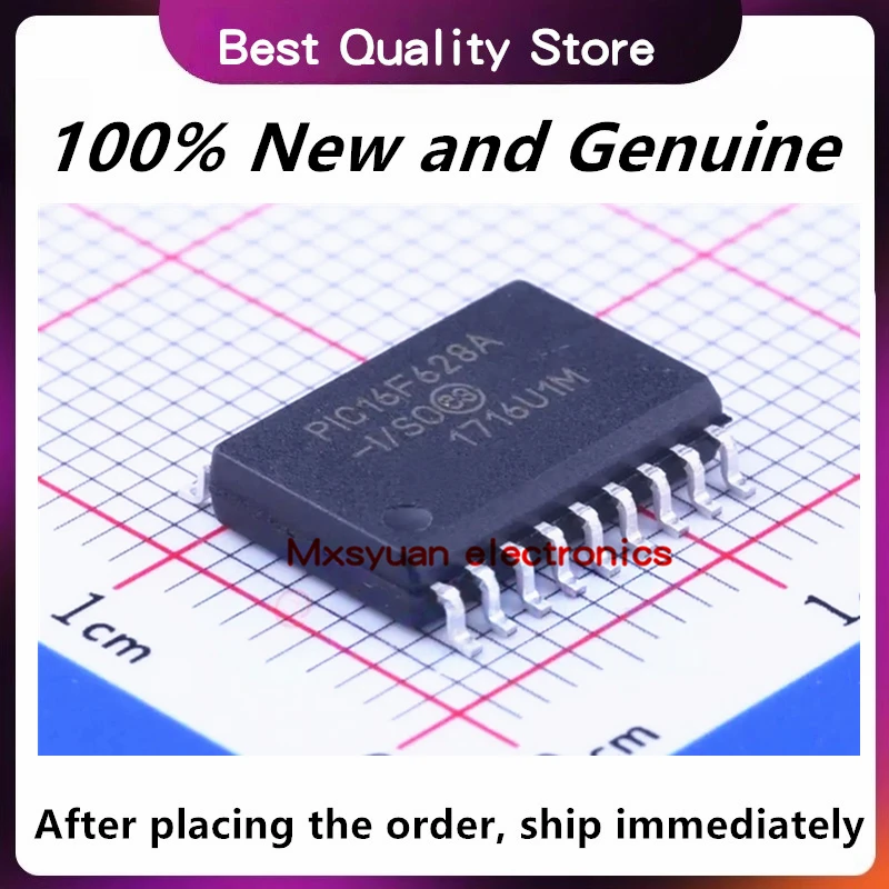 10 unids/lote Original PIC16F628A-I/SO PIC16F628A 16F628A PIC16F628 16F628 SOP18 100% nuevo y genuino