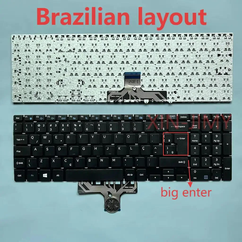 NP300E5K Brazilian/US Keyboard For Samsung NP300E5N NP300E5M NP300E5L NP3500EL NP3500EM NP370E5J NP370B5 NP350XAA Notebook