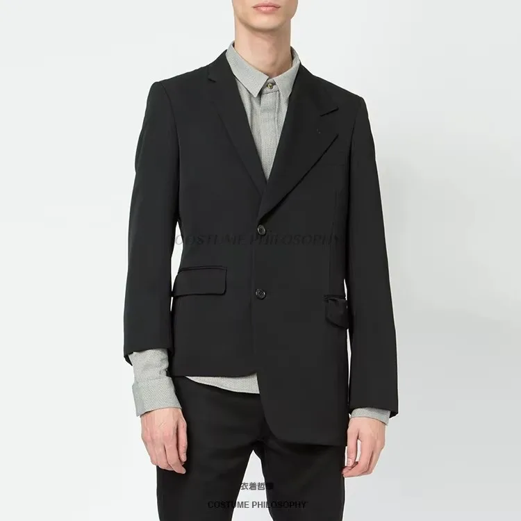 XS-6XL 2026 roupas masculinas femininas caminhada mostrar personalidade original irregular assimétrico blazer terno amantes cantor plus size costom