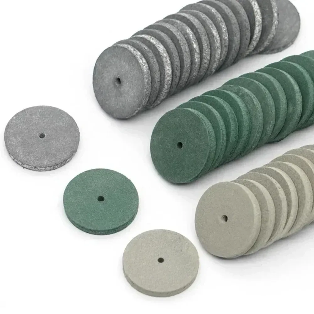 100PCS Dental Rubber Polishing Wheel 22mm Dental Sanding Head Disc Rubber Wheel Dental Oral Material Rotary Tool Accessories