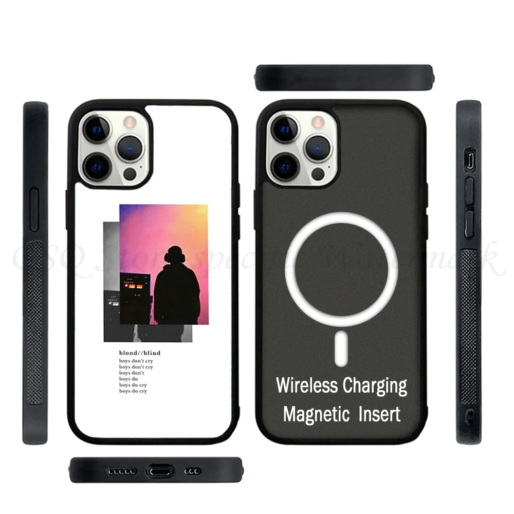 Frank Ocean - Blond Phone Case Strong Magnetic For IPhone 15 14 13 Pro Max 11 12 Mini Alex Mirror For Magsafe