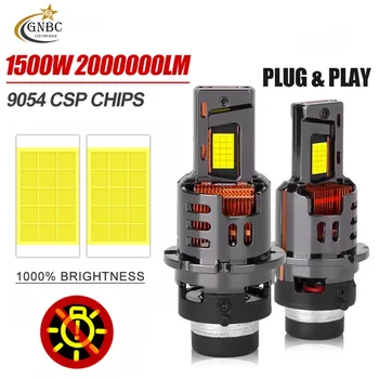 D2s d4s led lâmpada do farol do carro hid d2 d4 canbus d2r d4r lâmpadas xenon turbo 6000k lâmpada do carro de alta potência luz da motocicleta plug & play