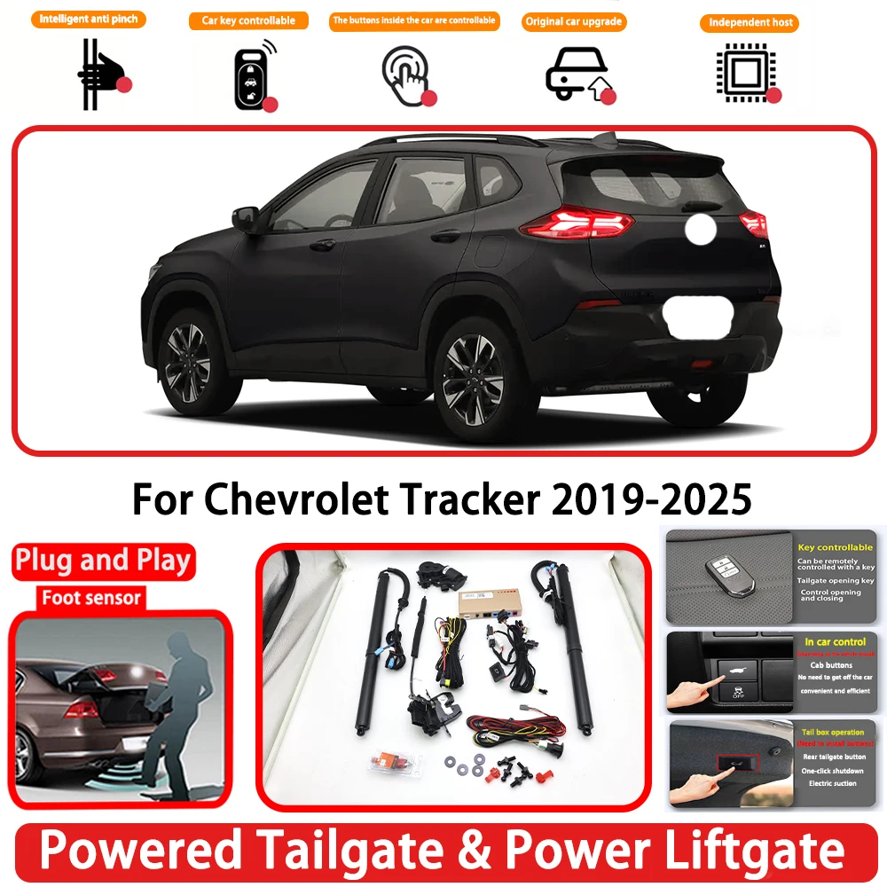 for Chevrolet Tracker 2019-2025 OEM Plug and Play Auto Powered Tailgate Power Liftgate Rear Trunk Opener System