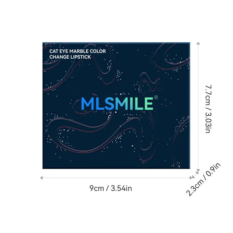 MLSMILE Set di rossetti Cat Eye Mille colori Shimmer Tazza antiaderente Balsamo per labbra che cambia colore 4 pezzi