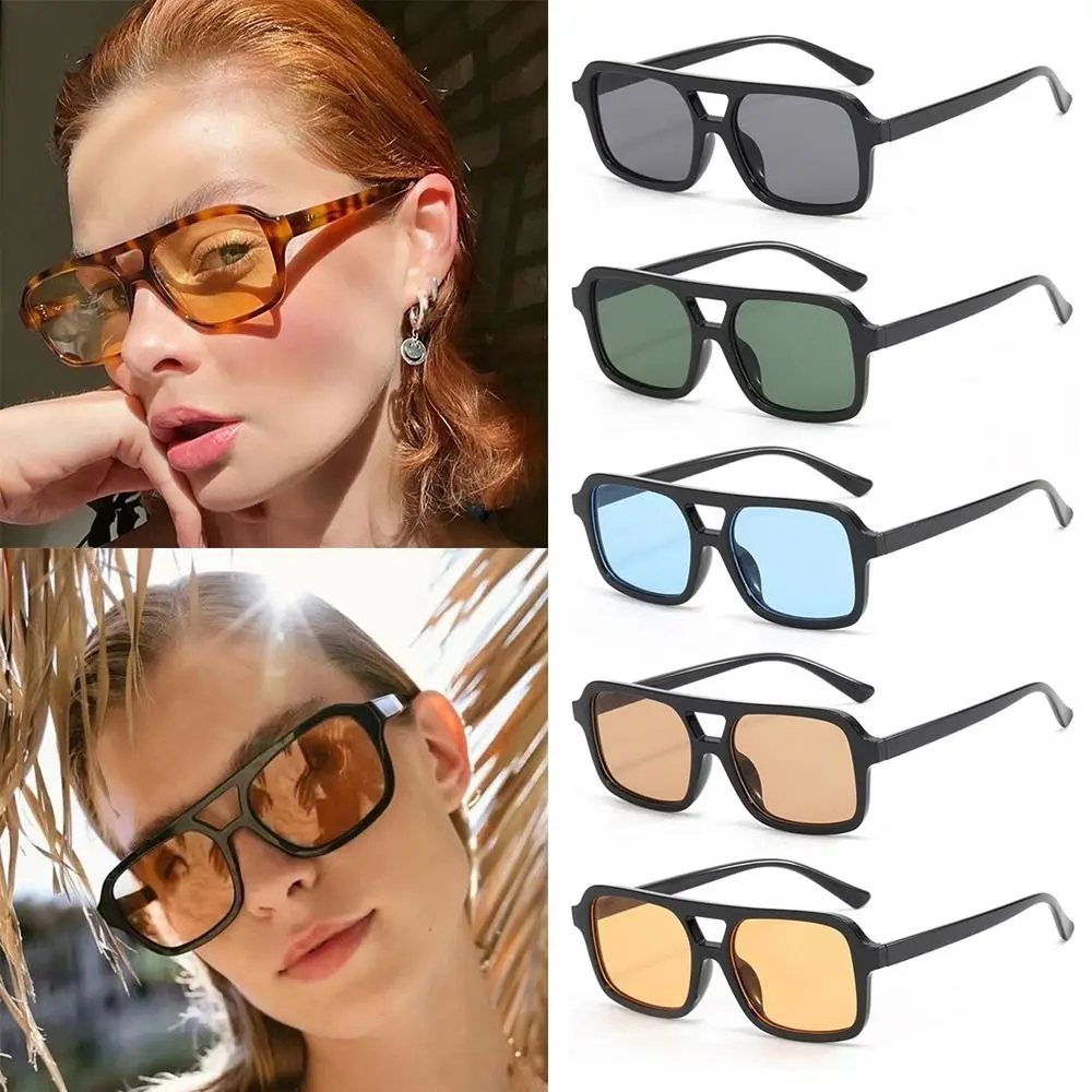 

Stylish Retro Leopard Sunglasses Men's Classic Vintage Square Sun Glasses Women's Outdoor Leisure Eyewear Trendy Shades UV400