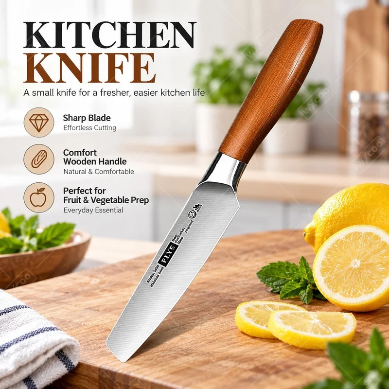 WXCOO Stainless Steel Fruit Slicing Knife Kitchen Accessories Ultra Household Kitchen Fruit Knife For Household Chef Knife 4.7