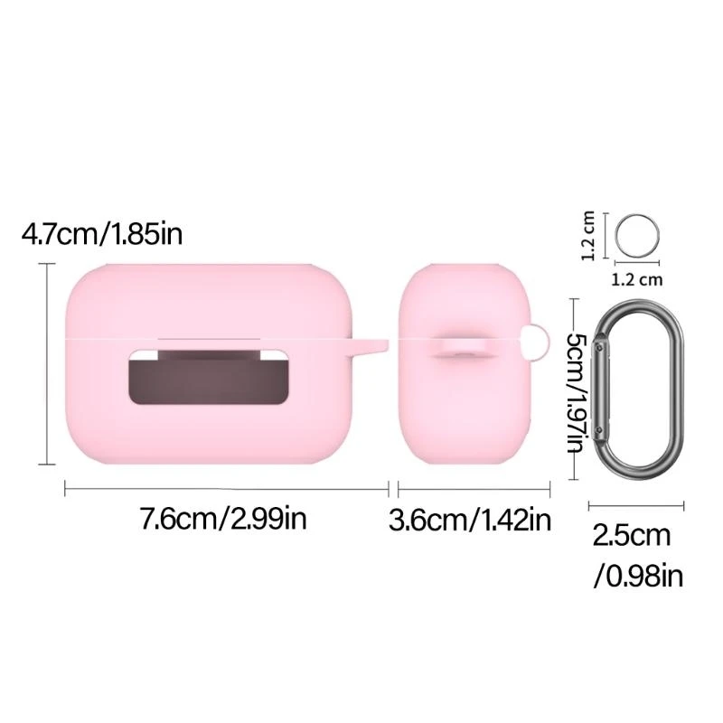 

Y2GD Shockproof Earbud Silicone Cover Dustproof Sleeve Washable Housing for NC3 2024