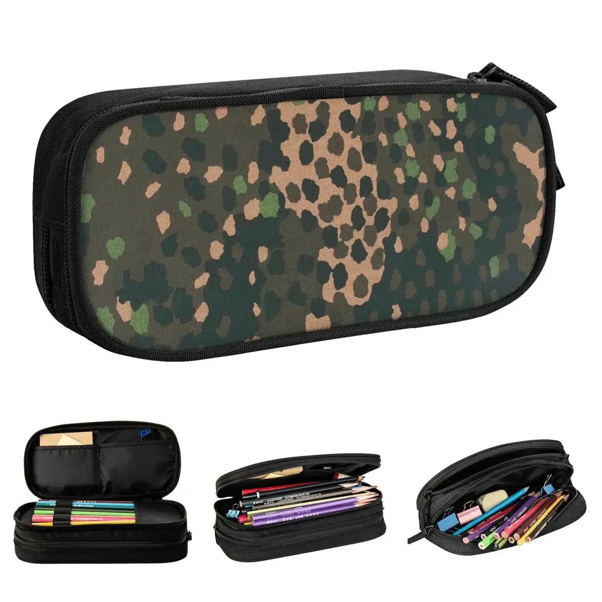 Pea Dot Camo Pencil Case Lovely Multicam Pen Box Bags Girl Boy Big Capacity Students School Gifts Pencilcases