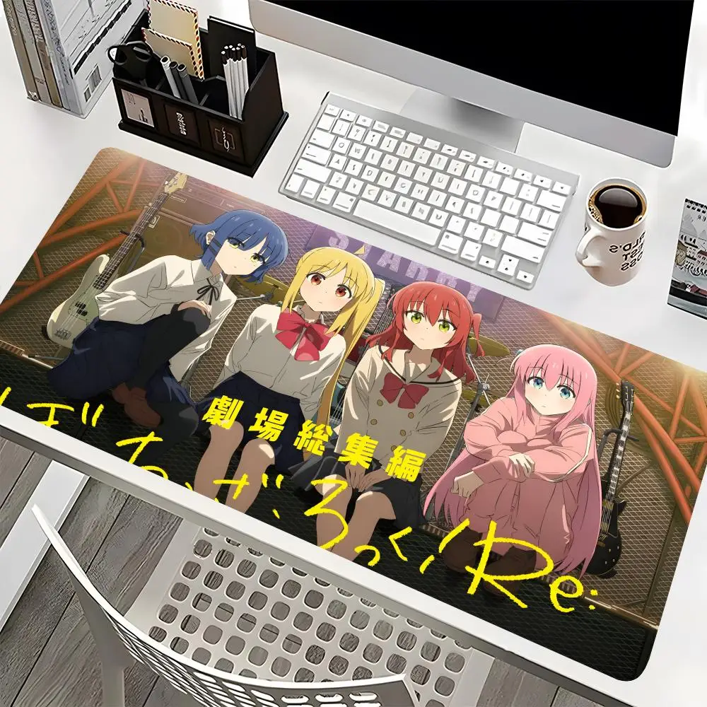 

Game Cartoon Bocchi The Rock Mouse Pad Gaming Mousepad Abstract Large 800x400x2mm MouseMat Gamer XXL Mause Carpet PC Desk