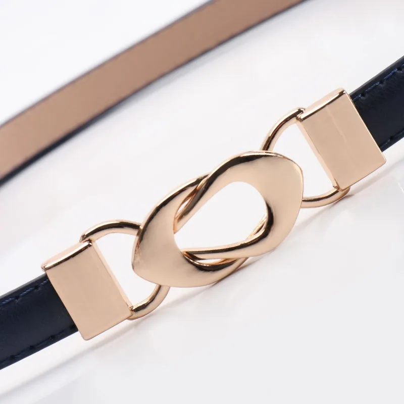 قطعة واحدة من حزام رفيع قابل للتعديل على الموضة البسيطة للملابس الرسمية وحزام مزخرف للملابس اليومية المطابقة #2