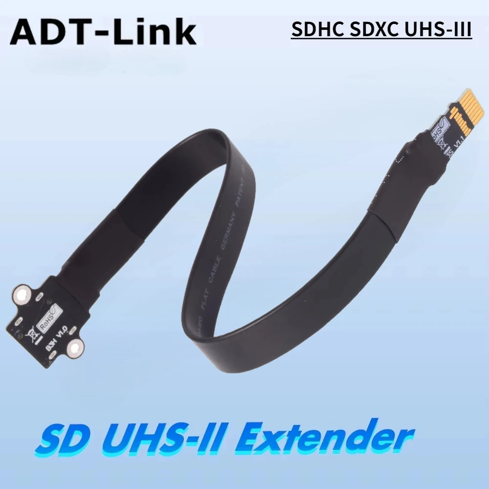 ADT-Link Micro SD TF Extension Cable Support SDHC SDXC UHS-III Full-speed Non-FPC Card Reader Navigation Cable for GPS navigator