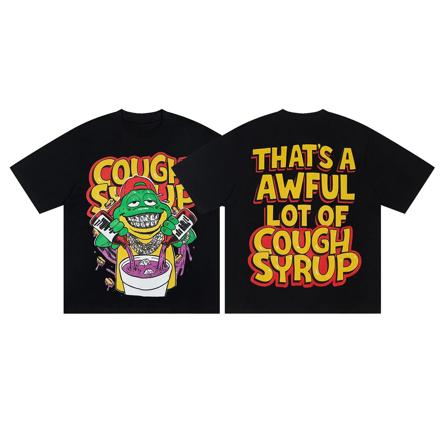 2026 Adults Kids Cartoon Animal Graphic T Shirt, Colorful Comic Art Print Short Sleeve Oversized Tee Men Women Streetwear Tops