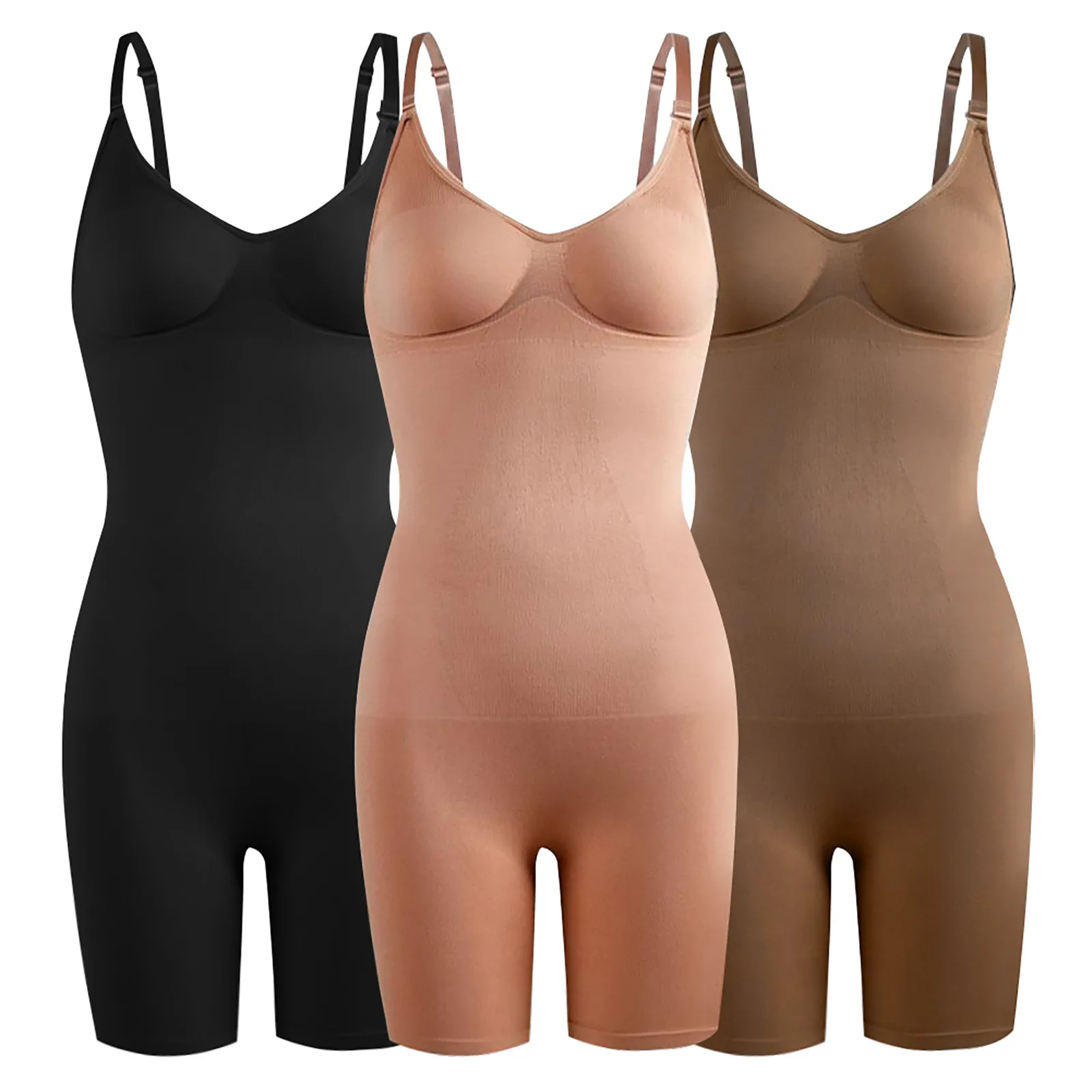 

Seamless Shapewear Bodysuit For Women Tummy Control Butt Lifter Body Shaper Underwear Slimming Knickers Long Boyshorts Underwear