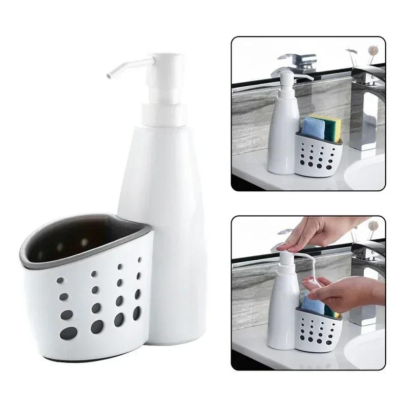 2-in-1 Kitchen Sink Holder Home Storage Drain Basket Adjustable Soap Sponge Shelf Hanging Drain Basket Bag Kitchen Accessories