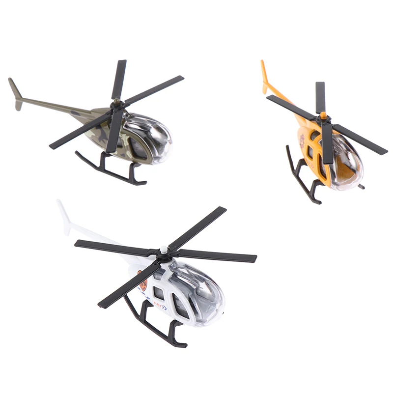 Mini Alloy Helicopter Model Toys  Collection Decorations Simulation Airplane Toys For Kids Boys Birthday Gift