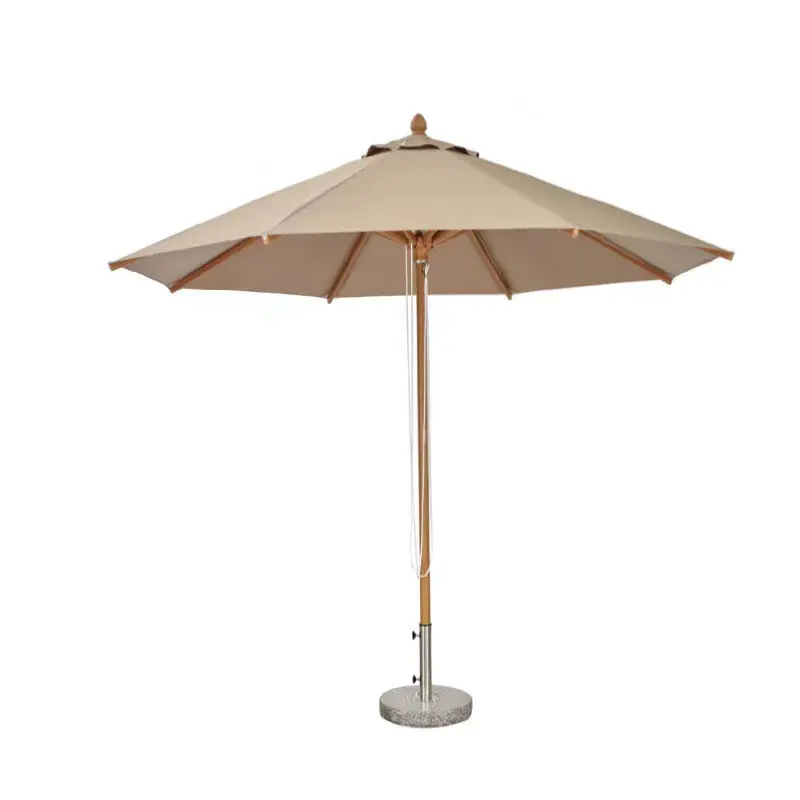 & Outdoor Furniture Patio Garden Parasol Trendy Beach Center-Pole Umbrella Custom Aluminum Alloy Sunshade Villas Pools Seaside
