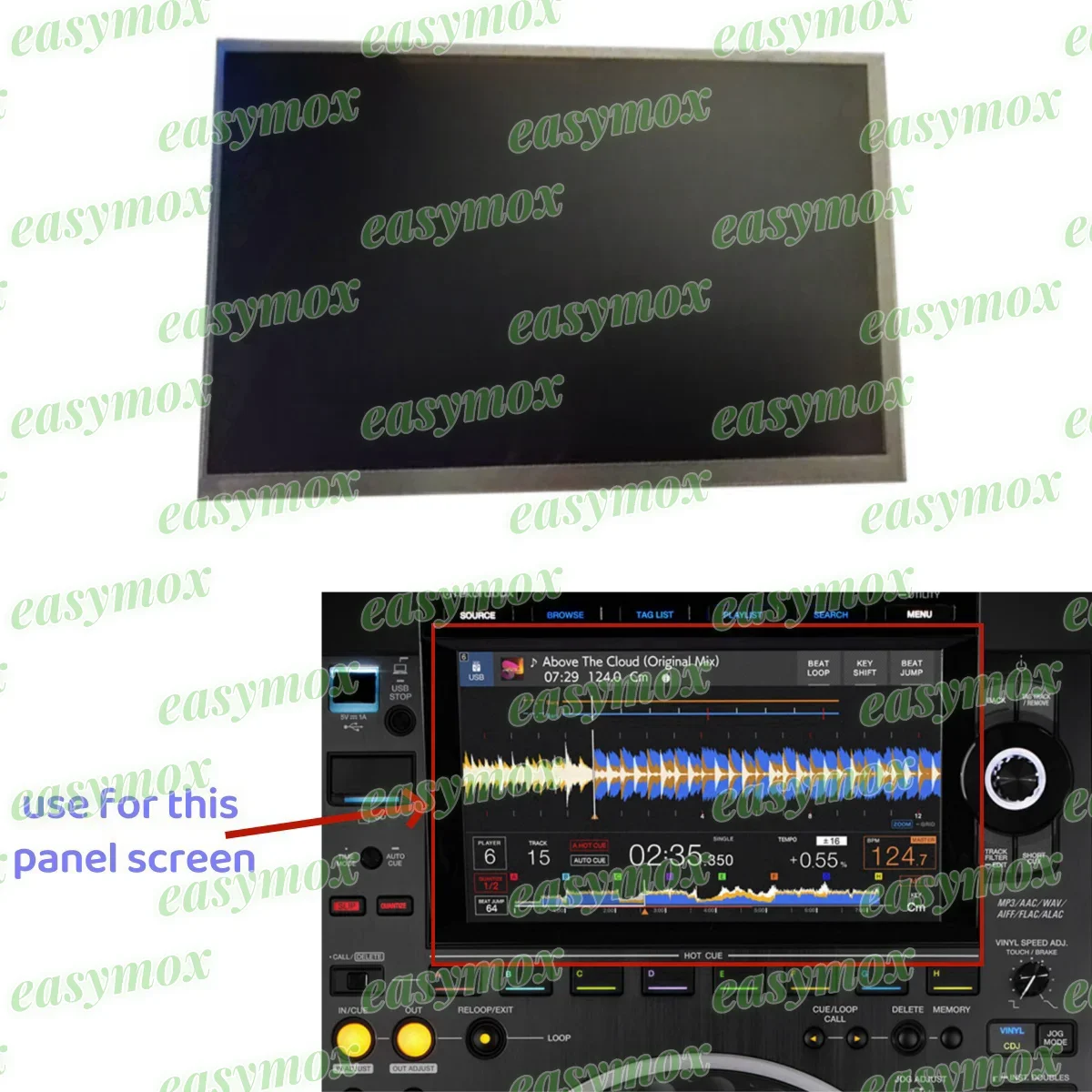 

For Pioneer CDJ-3000 Multi Functional Disc Player HD LCD Touch Screen Repairment 9 Inch Lcd Diplay