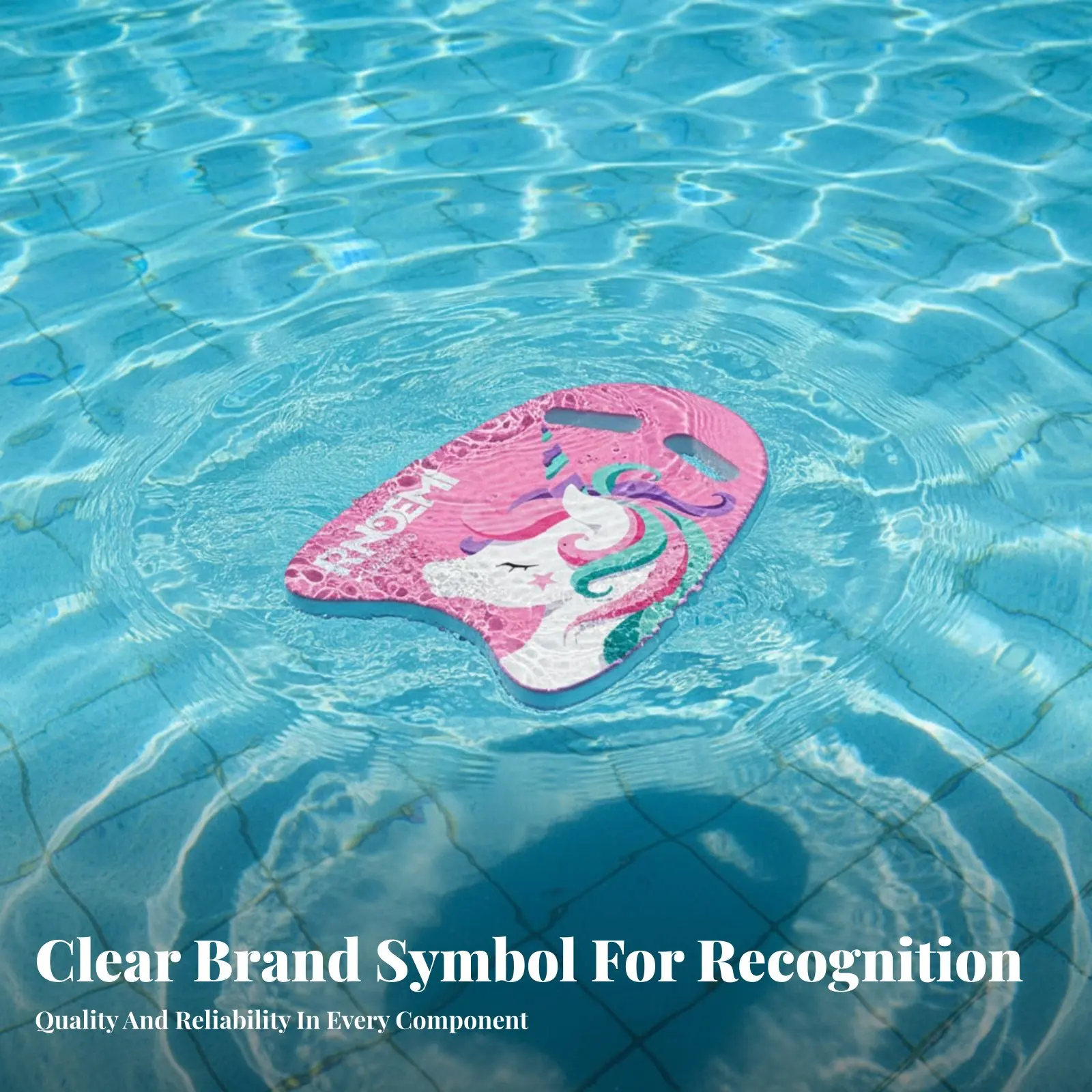 

Kids Kickboard Triangle Board, Cartoon Rear Float, Swimming Learning Aid, Buoyancy Support