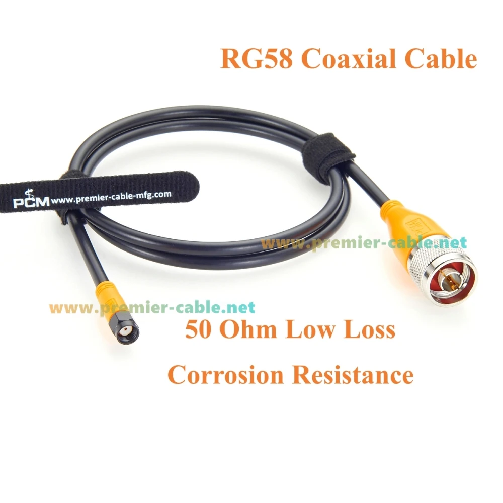 RP-SMA Stecker auf N Stecker RG58 Koaxialkabel 50 Ohm Verlustarmes HF-Antennenkabel für WLAN-Router, 4G/5G LTE, Signalverstärker, GPS – Detail 4