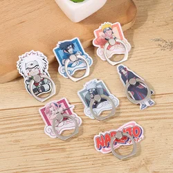 Naruto Sasuke Universal Finger Ring Holder Stand 360 Degree Rotating for IPhone Samsung Metal Finger Ring Phone Stand Bracket