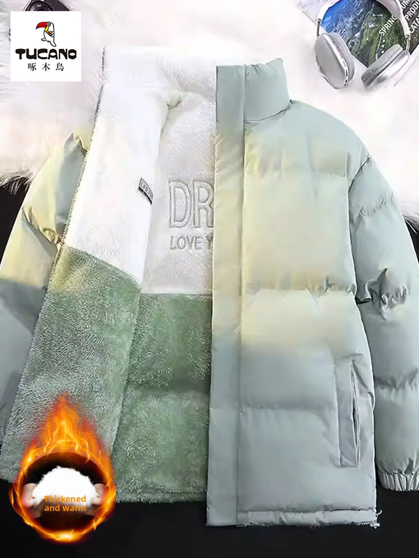 

Двусторонняя куртка из овечьего вельвета и хлопка для мужчин и женщин, ветрозащитная, теплая, модная, городская, на молнии, повседневная, с длинными рукавами