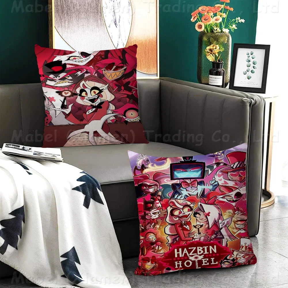 

H-Hazbin H-Hotels Maple Design Cushion Cover Happy Autumn Harvest Decor Holiday Decorati Pillow Cover