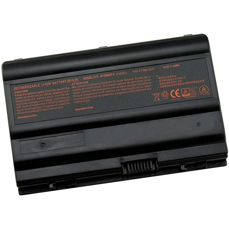 Authentic P750BAT-8 Battery Applicable Clevo P750 P750S P751 P751ZM X599 ZX7-D0 EON17-X