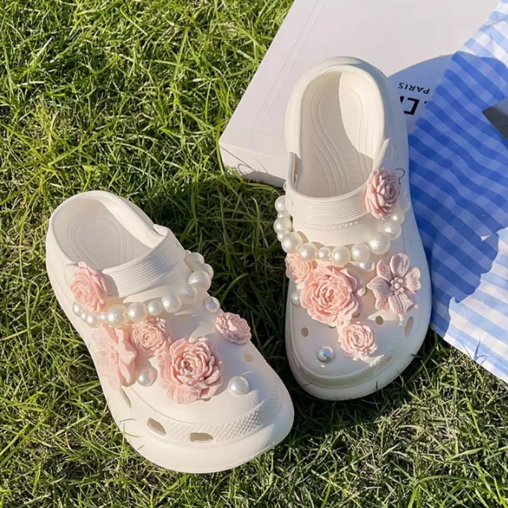 

3D FlowerShoe Buckle DIY Ornament Buckle For Clog 8PCS Shoe Charms Decorations Flower Shoe Buckles Set Shoes Accessories 2025