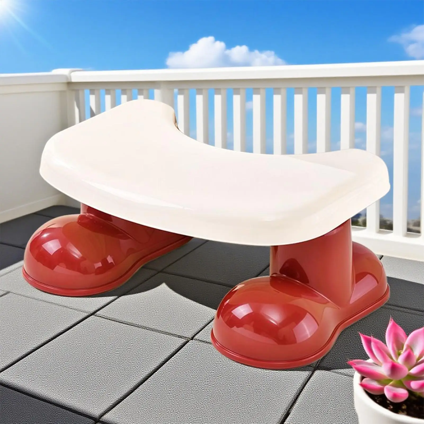 Poop Stool Squat Toilet Foot Stool For Pooping Non-Slip Bench Step For Kids Elderly Toddler Adults Squatting Pooping Home Dorm