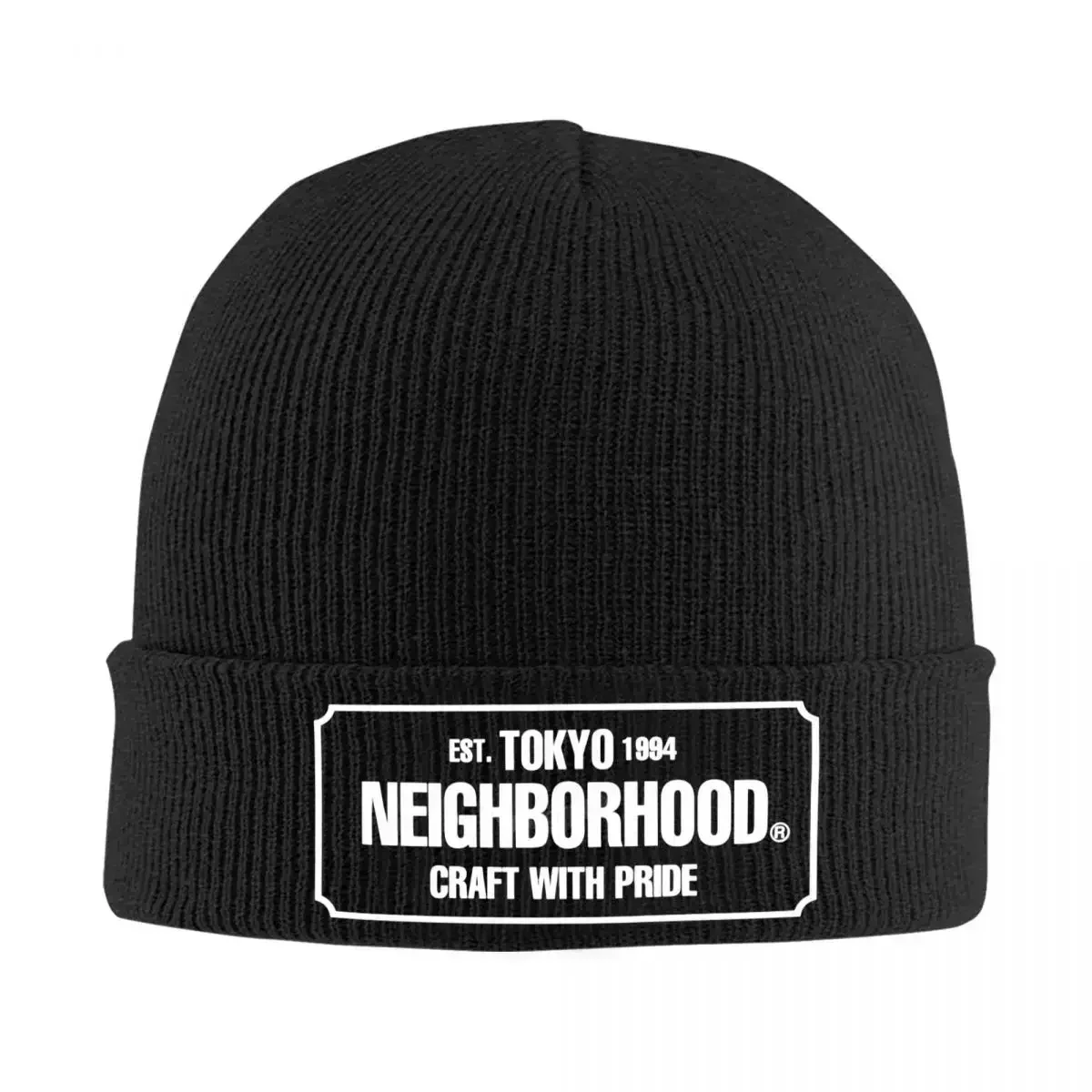 Japanese Tokyo Neighborhood Craft With Pride NBHD Knitted Caps for Women Men Skullies Beanies Autumn Winter Hat Casual Caps