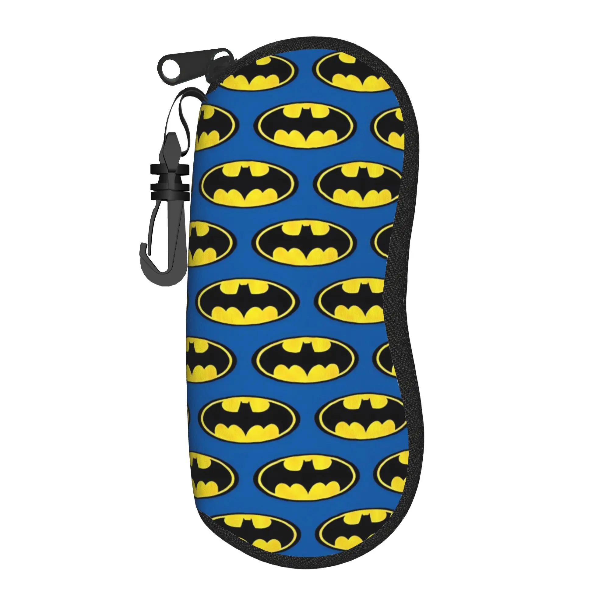 Estuche para gafas de Batman, unisex, nuevo, con cremallera, protector de gafas, caja pequeña para gafas de sol