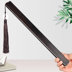 Ebony Wood Solid Wood Paddle Whip,Handmade Deluxe Riding Crop whip,Bat Horse Whip with Tassels