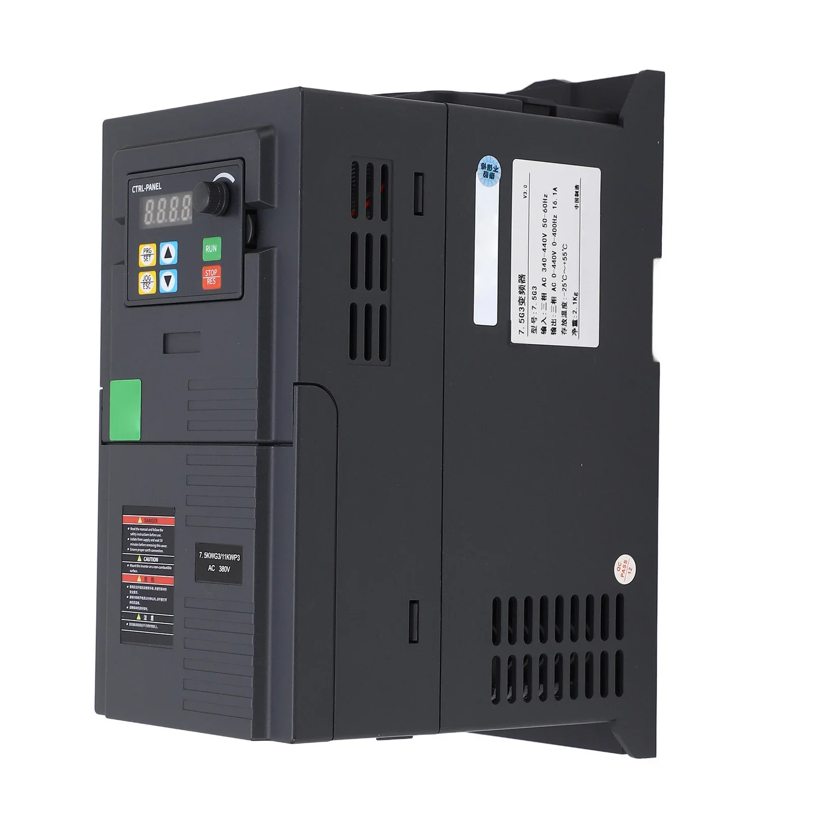 Variable Frequency Drive SMD Design Digital Display High  Resistant Protective 7.5KW VFD Intelligent for Motor Speed Control VFD