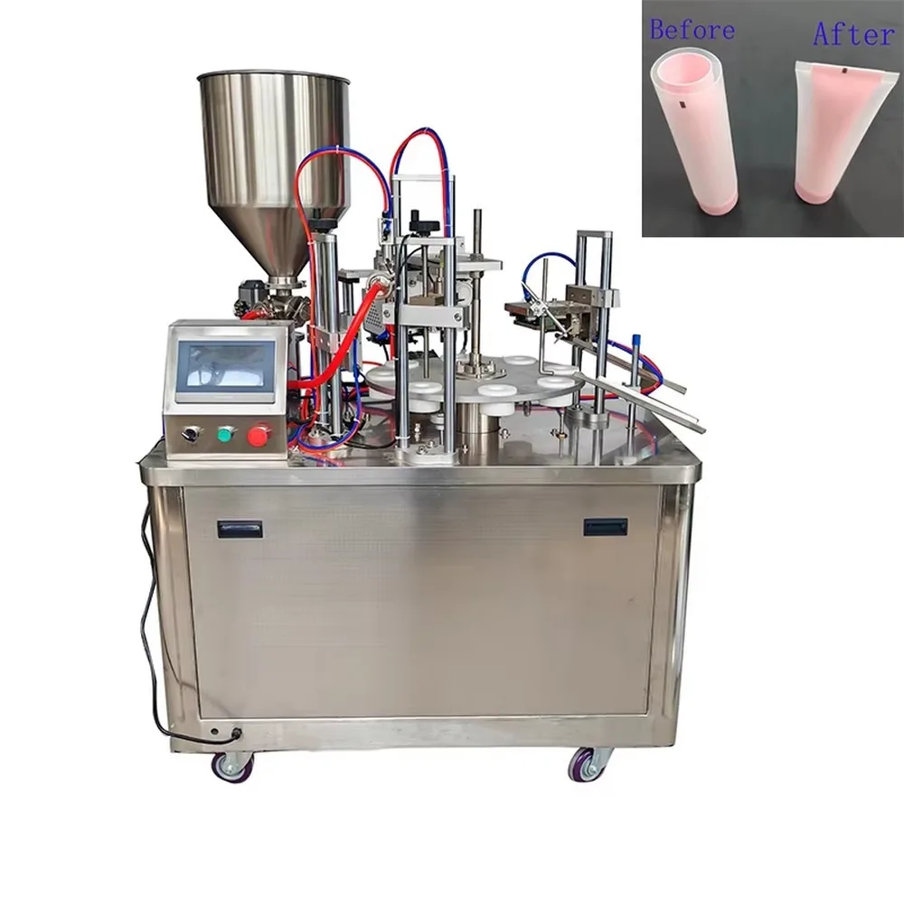Commercial High Speed Soft Tube Filling and Sealing Machine Industrial Stainless Steel Sealing Equipment for Cosmetic