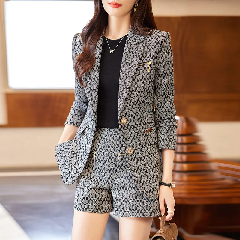 High Quality Fabric Formal Women Business Suits with Pants and Jackets Coat Ladies Pantsuits Professional Career Trousers Sets