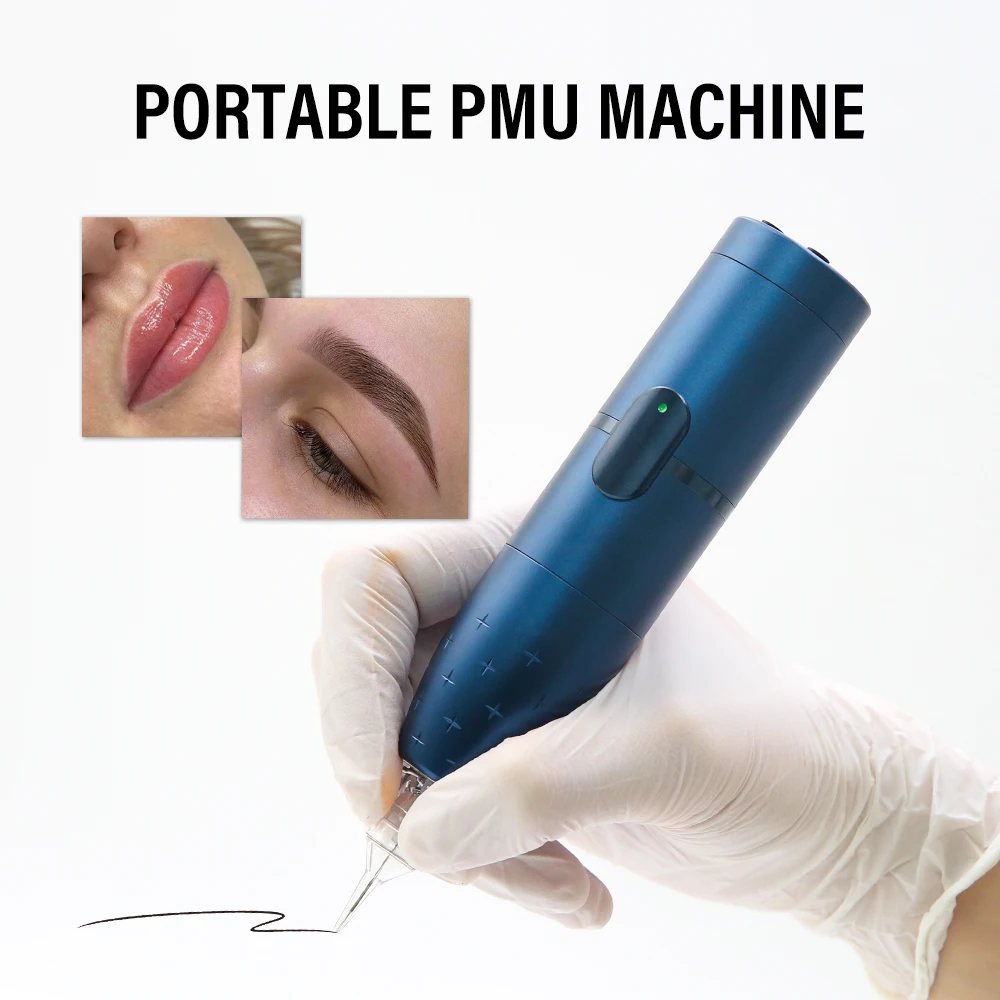 FAMISOO Professionelle kabellose Tattoo-Maschine – Tattoo-Stiftpistole, Permanent-Make-up-Maschine, Nadeln, Tattoo-Zubehör, PMU-Maschinen-Sets