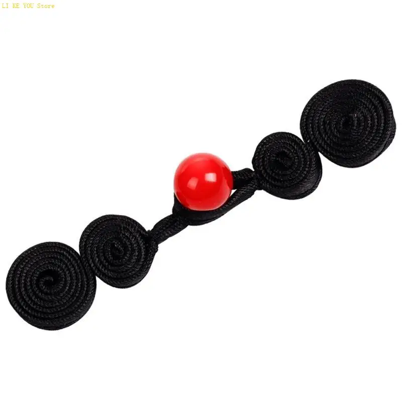 W3JE chino para botón cierre rana con faux jade bead handmade gourd forma cheongsam para traje nudo nudos