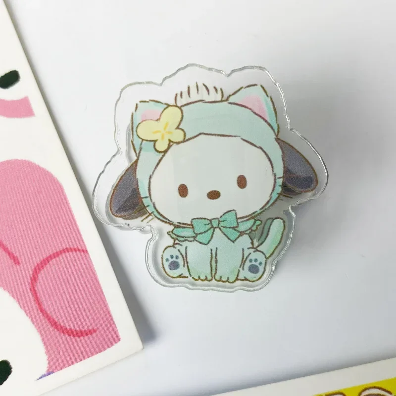 Sanrio, Hello Kitty Cinnamoroll Kuromi зажим двусторонние Мультяшные зажимы офисная папка для книг фотографий бумажные зажимы органайзер