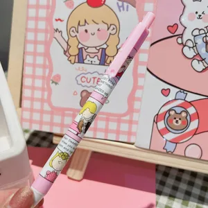 Novo desenho animado anime charlie imprensa criativa snoopy cão imprensa caneta neutra preta estudante papelaria escritório assinatura caneta 8 principais vendas caneta cao - №6