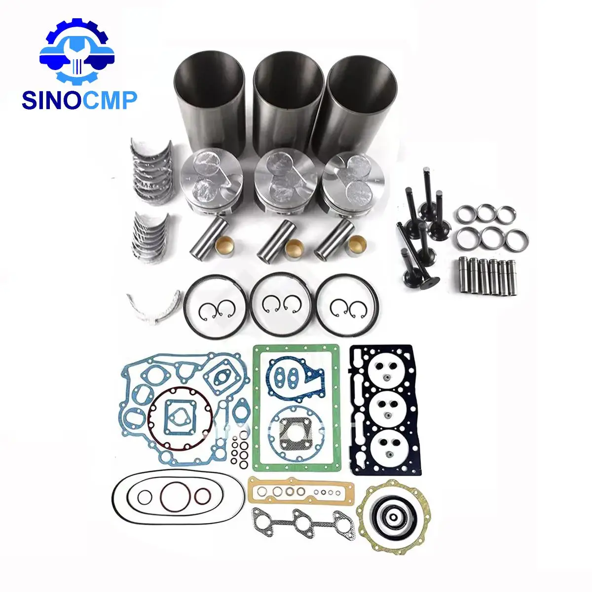 

D1305 Engine Overhaul Rebuild Kit With Valve STD for Kubota Tractor R1-261 ZD331P B2650 Engine