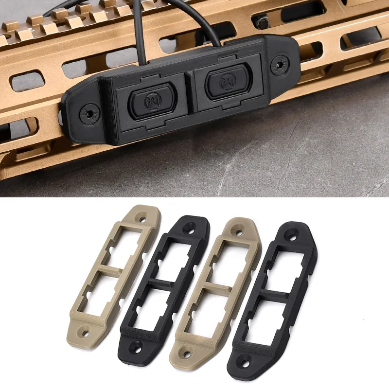 WADSN Tactical Flashlight Switch Holder for Mlok Rail Mod Button M600 PEQ Mod Lite - Durable Accessory for Enhanced Control