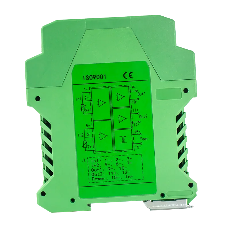 DIN PT100 Temperature Signal Transmitter 0-500℃ 0-400℃ 0-300℃ 1 In 2 Out 4-20mA 0-10V 0-5V RS485 PT100 Signal Converter