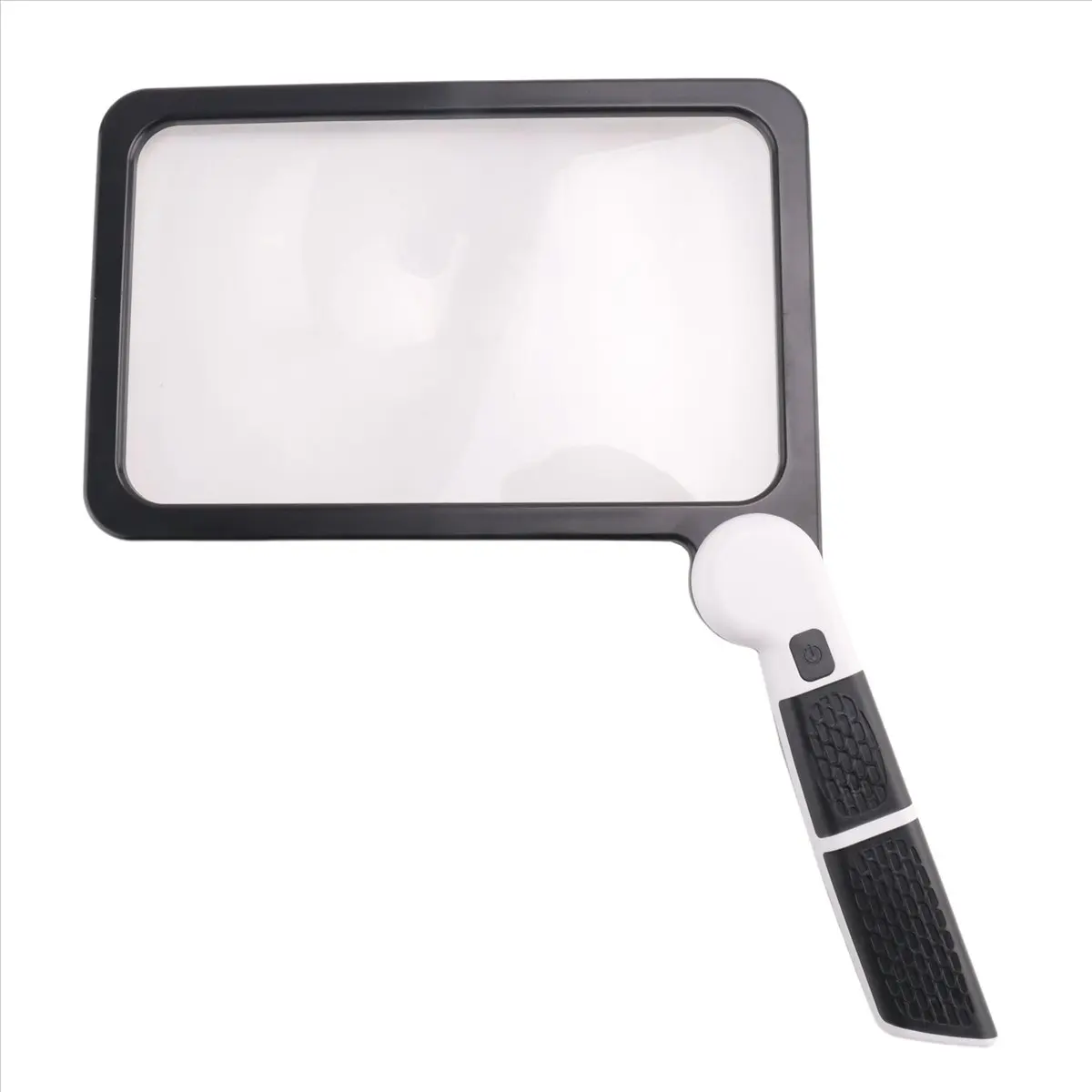A56K Full-Page 5X Magnifying Glass for Reading, Folding Lighted Magnifier with 48 LED Lights, Rectangular Handhold Magnifier