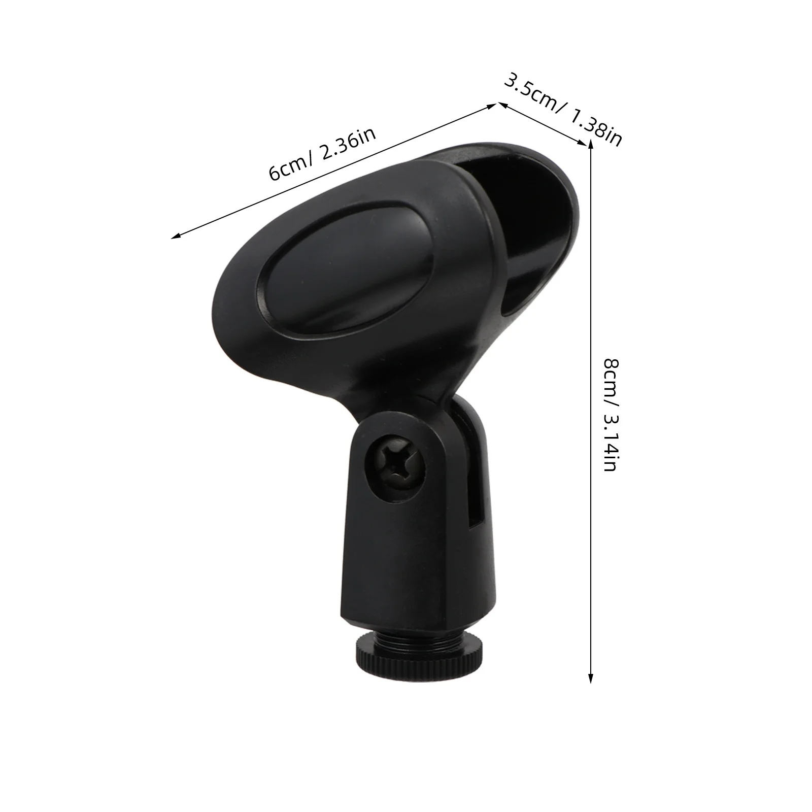 1 комплект зажимов для микрофона, простая установка, регулируемый угол, универсальный, подходит для большинства микрофонов, черные зажимы для микрофона с резьбой 11 см