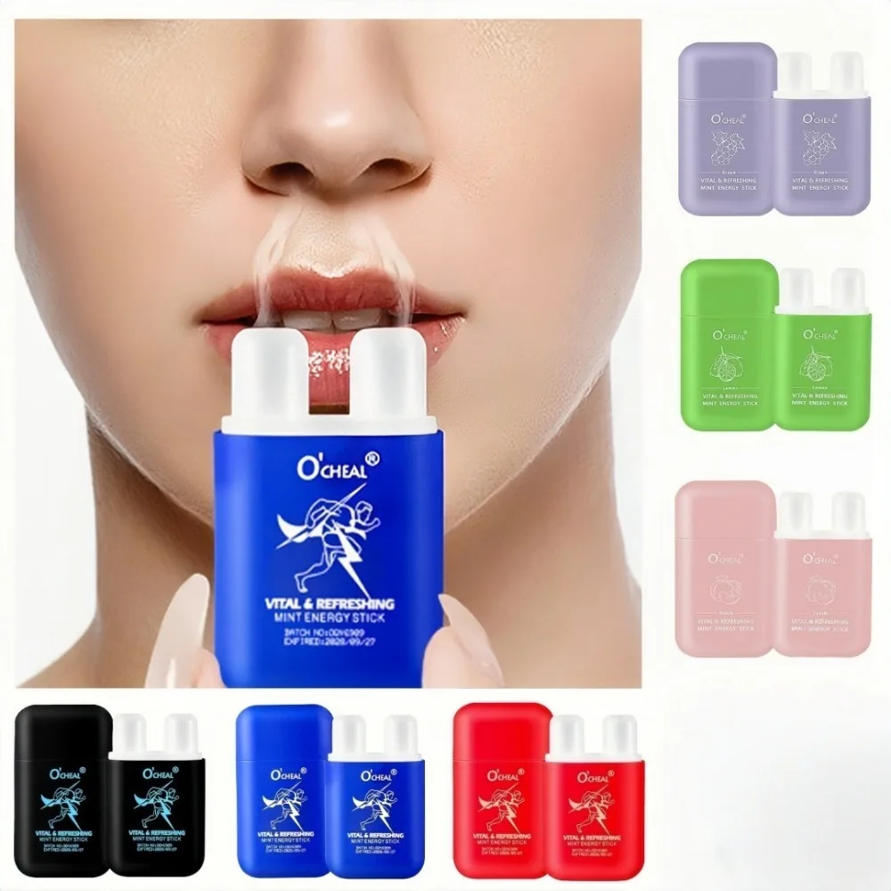Double Hole Cooling Energy Stick Suitable for Staying Up Late Working Driving Feeling Drowsy Refreshing and Nasal Stimulation