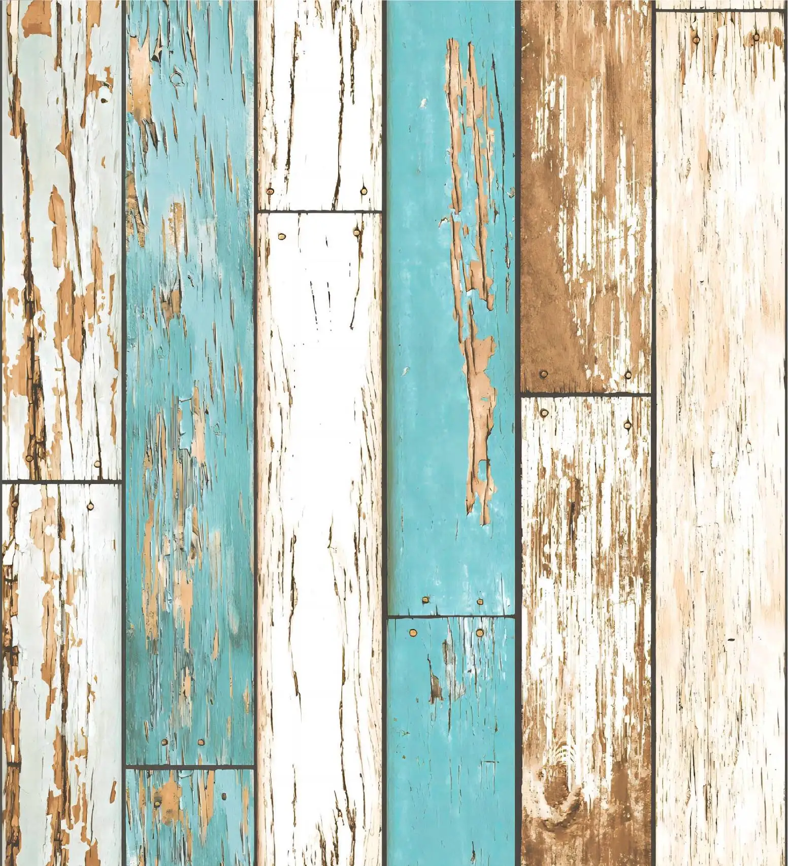 

Vintage Blue White Wood Peel and Stick Wallpaper Distressed Wood Plank Self Adhesive Wall Paper Shiplap Removable Contact Paper